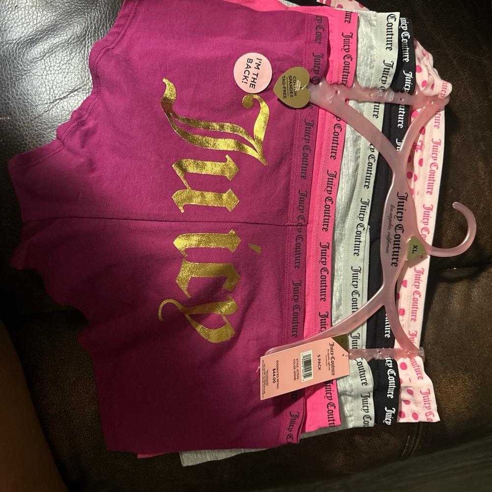 Juicy Couture Pink panties  with Gold Logo
